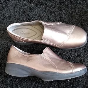 Clark's Women's shoes 11 W Wide Mules